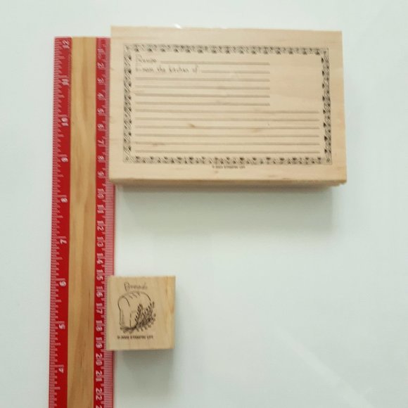 Stampin' Up! Set of 9 Rubber Stamps for Recipes - Picture 7 of 8